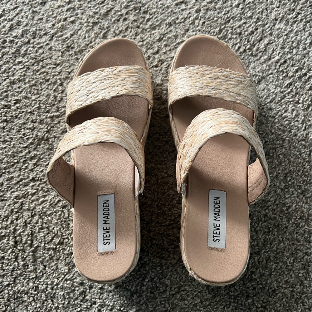 STEVE MADDEN Platform Slide Sandals